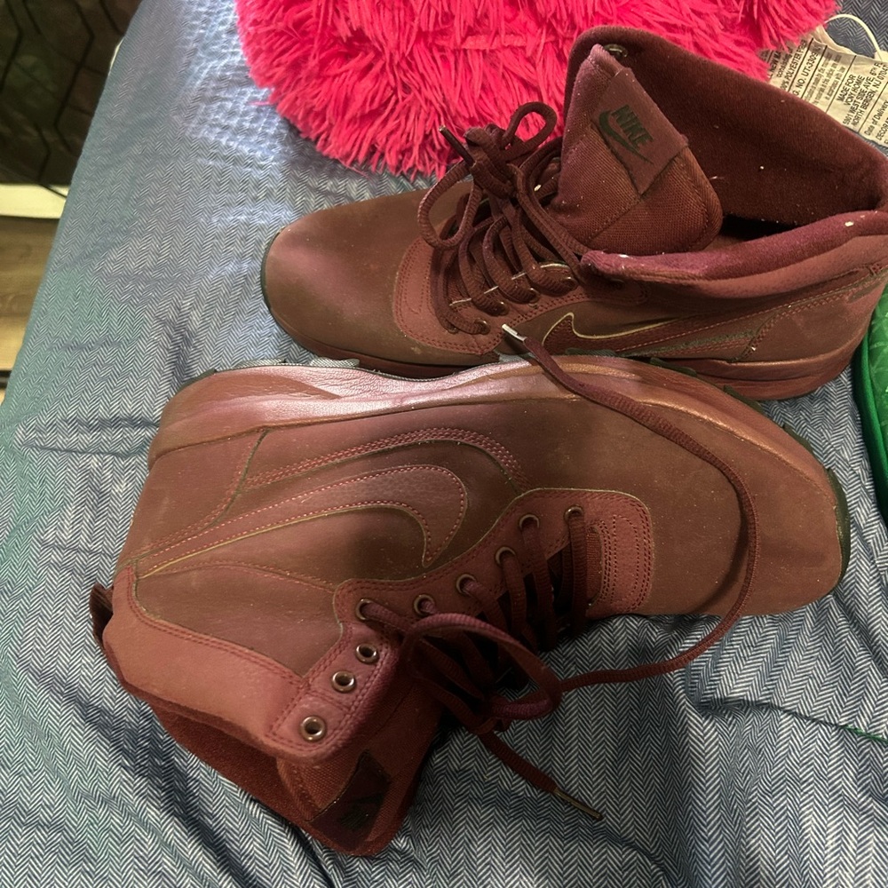 Nike Maroon High-Top Sneakers